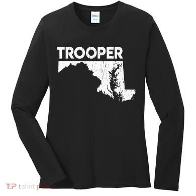 Maryland State Trooper State Police Women's Long Sleeve Shirt