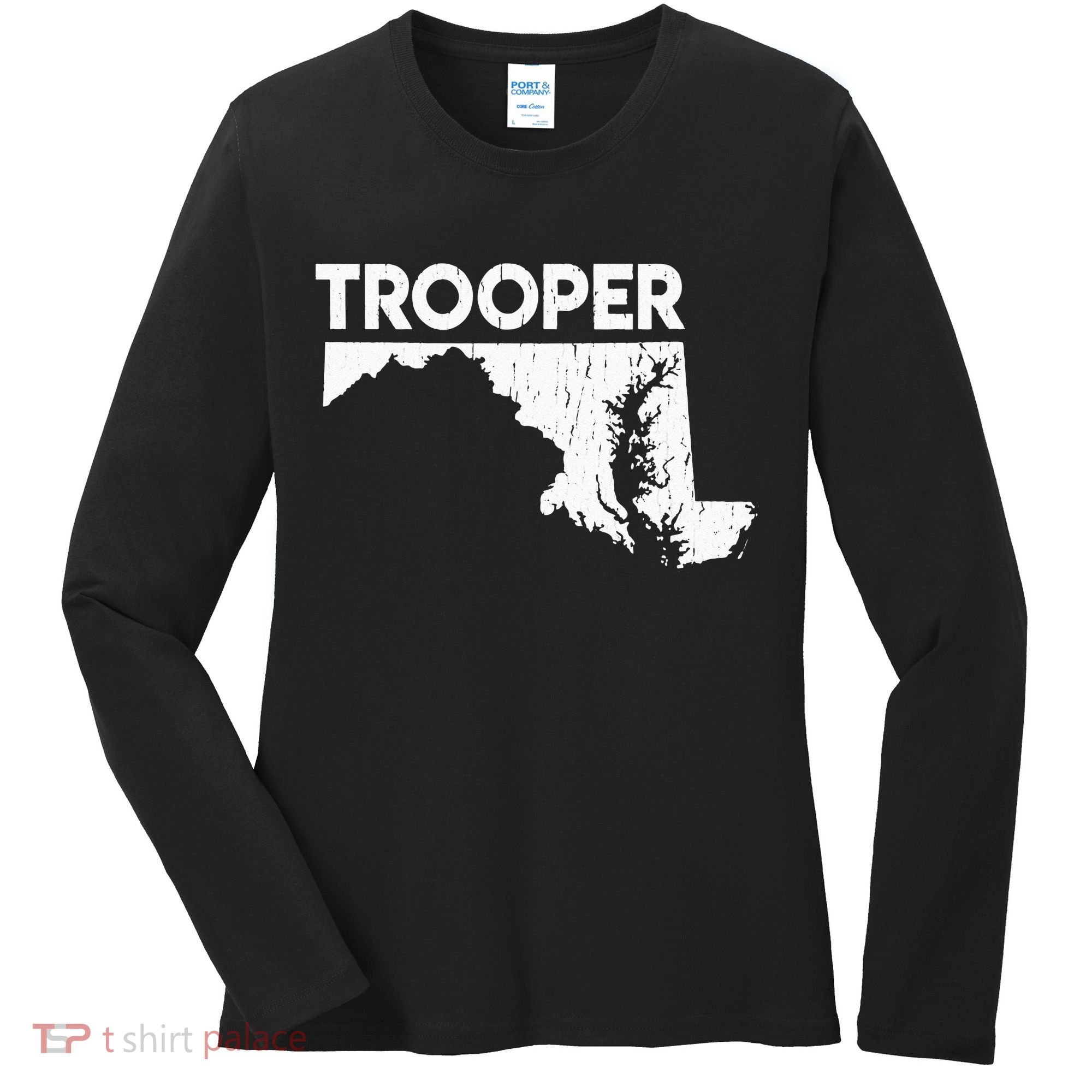 Maryland State Trooper State Police Women's Long Sleeve Shirt