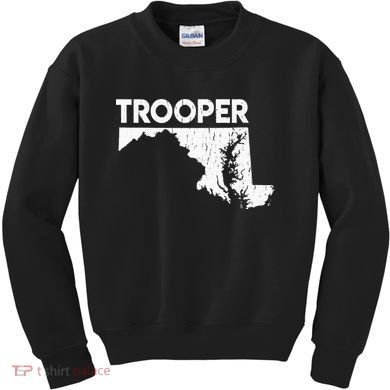 Maryland State Trooper State Police Kids Sweatshirt