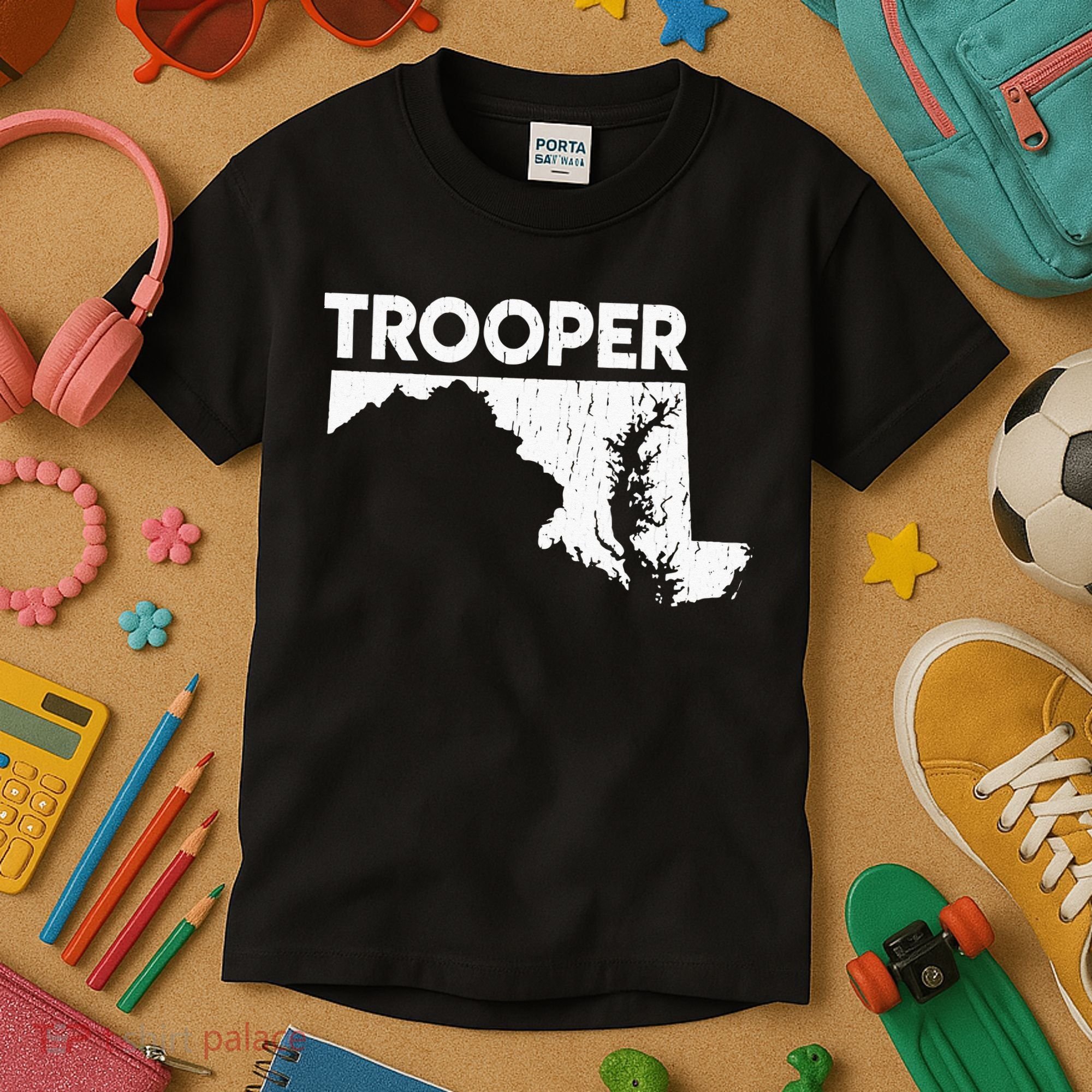 Maryland State Trooper State Police Kids T-Shirt