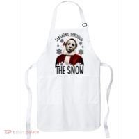 Myers Slashing Through The Snow Horror Christmas Apron thumb 0