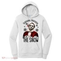 Myers Slashing Through The Snow Horror Christmas Women's Hoodie thumb 0