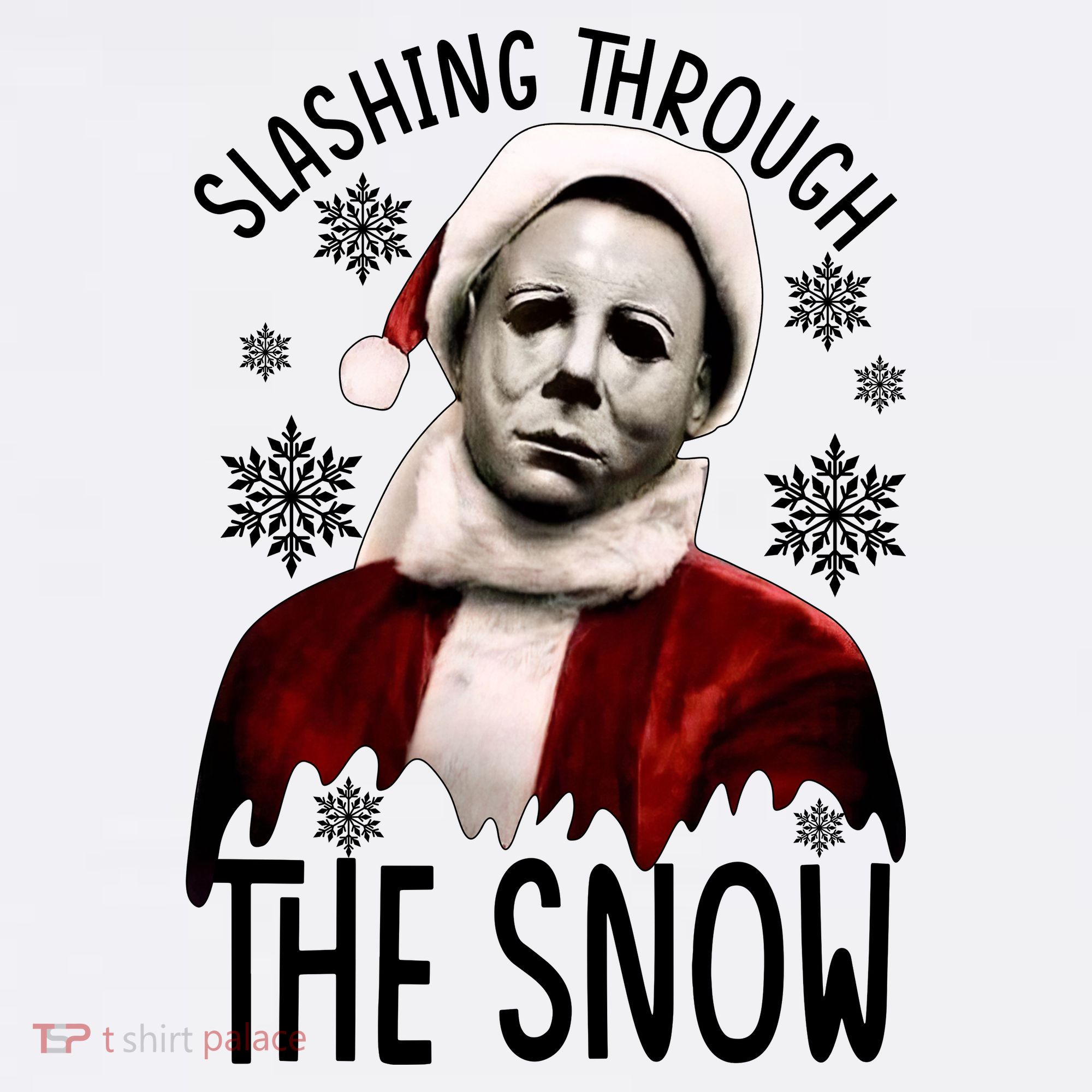 Myers Slashing Through The Snow Horror Christmas Women's Hoodie