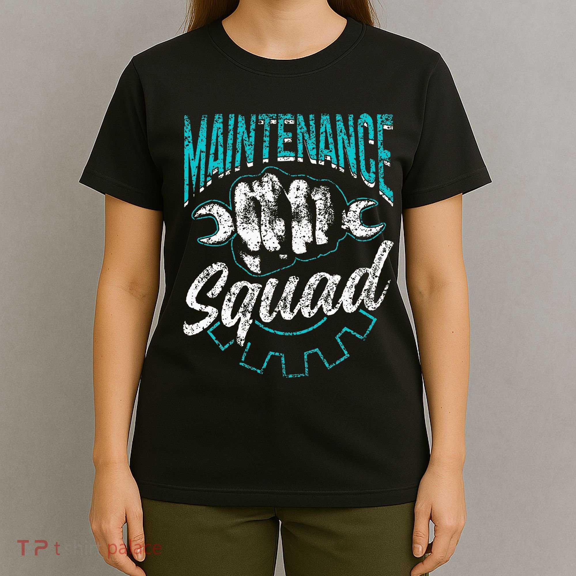 Maintenance Squad Technician Worker Maintenance Man T-Shirt