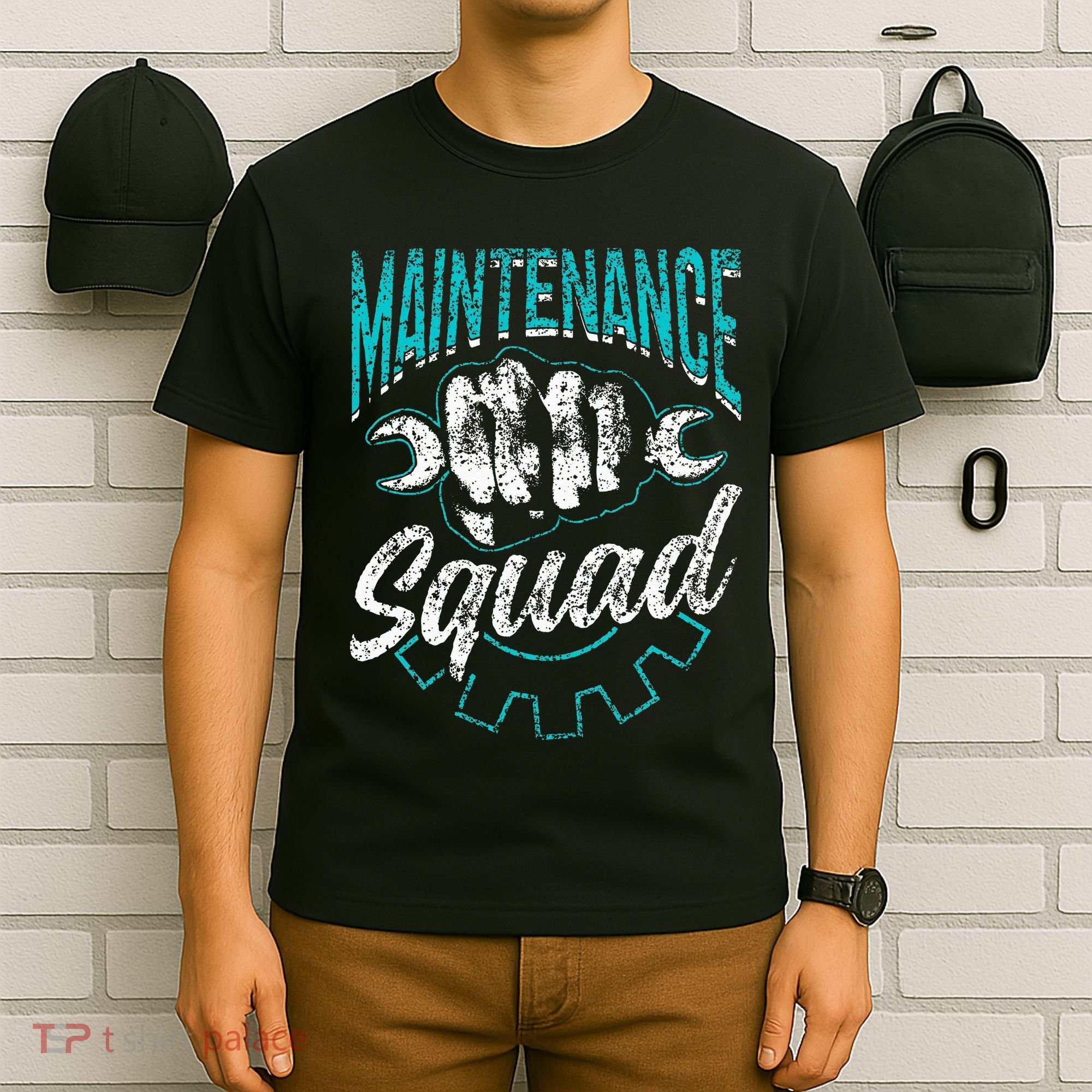 Maintenance Squad Technician Worker Maintenance Man T-Shirt