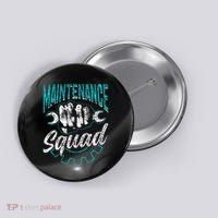 Maintenance Squad Technician Worker Maintenance Man Button thumb 0