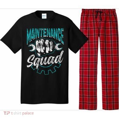 Maintenance Squad Technician Worker Maintenance Man Pajama Set