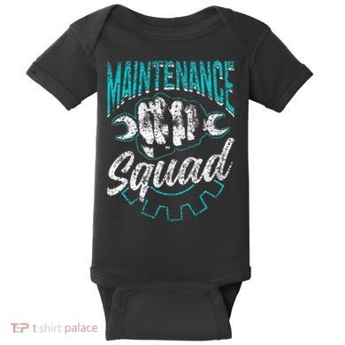 Maintenance Squad Technician Worker Maintenance Man Baby Bodysuit
