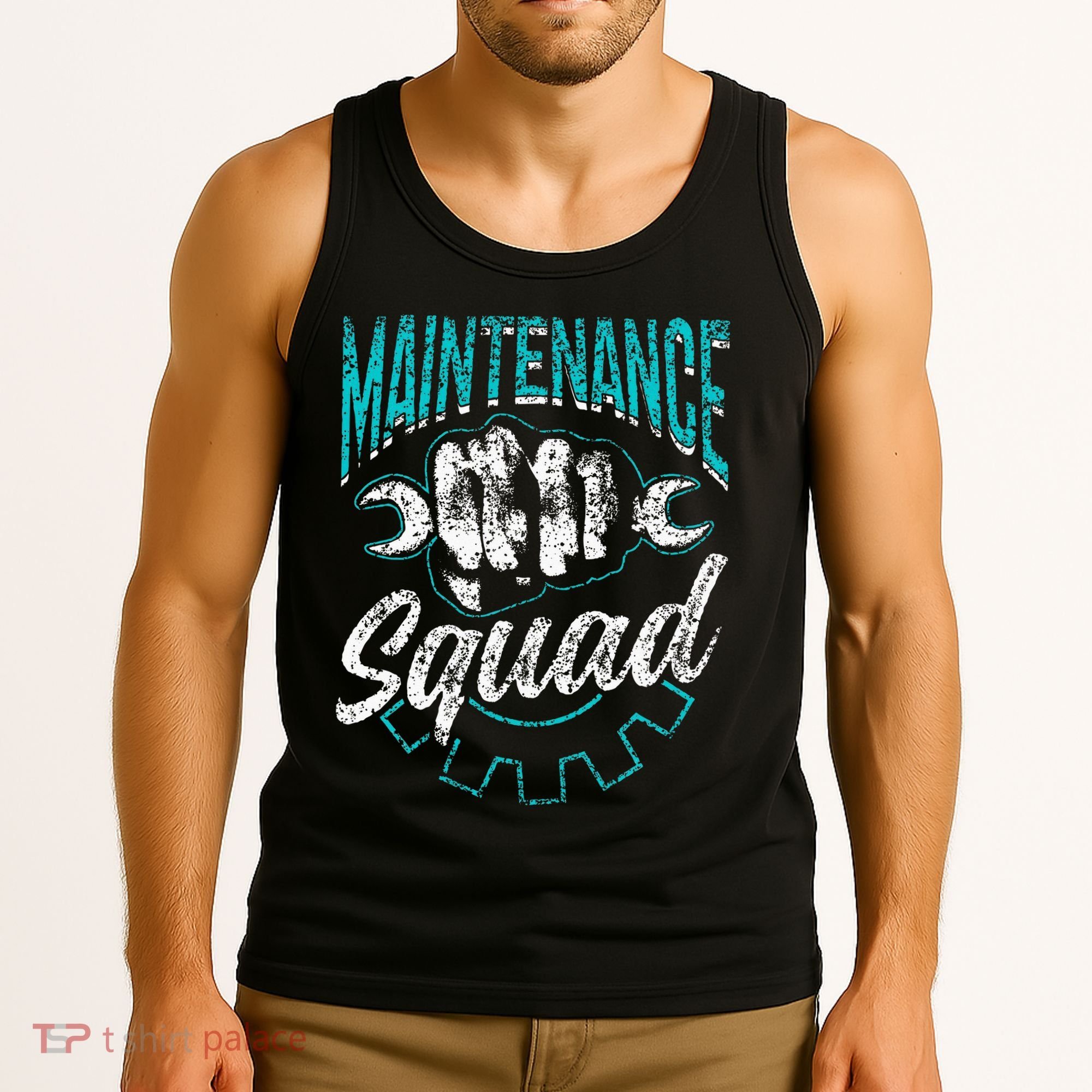Maintenance Squad Technician Worker Maintenance Man Tank Top