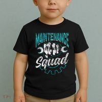 Maintenance Squad Technician Worker Maintenance Man Toddler T-Shirt thumb 2