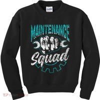 Maintenance Squad Technician Worker Maintenance Man Kids Sweatshirt thumb 0