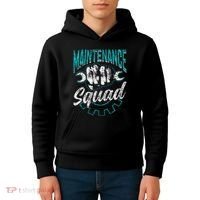 Maintenance Squad Technician Worker Maintenance Man Kids Hoodie thumb 4