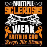 Multiple Sclerosis Tries To Make Me Weak Faith In God Coffee Mug thumb 5