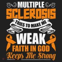 Multiple Sclerosis Tries To Make Me Weak Faith In God Hat thumb 2