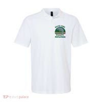 Manatee Save The Floaty Potatoes Funny Chubby Mermaid Polo thumb 0