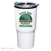 Manatee Save The Floaty Potatoes Funny Chubby Mermaid Tumbler thumb 0