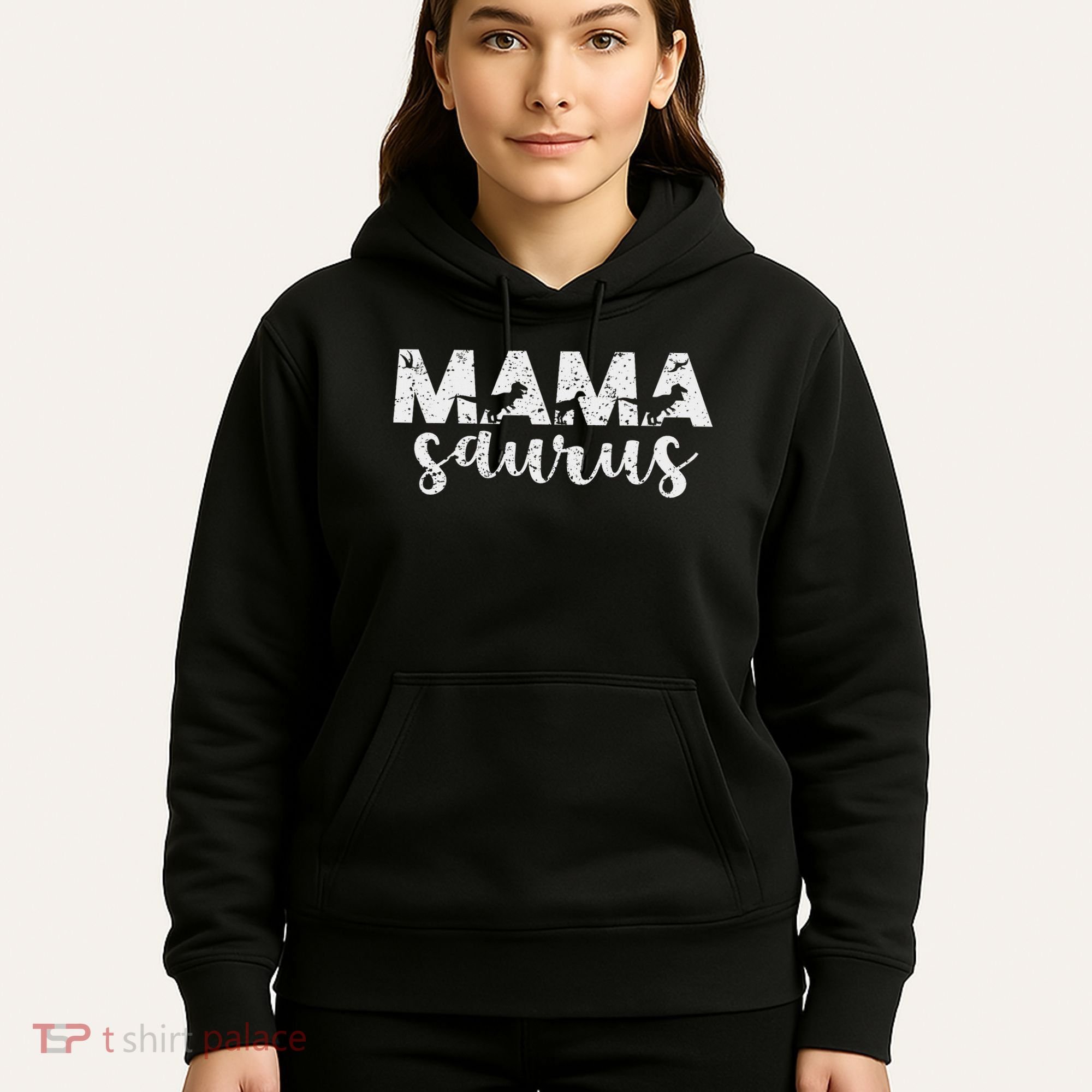 Mama Saurus T Rex Dinosaur Mama Saurus Mother's Day Best Mom Hoodie