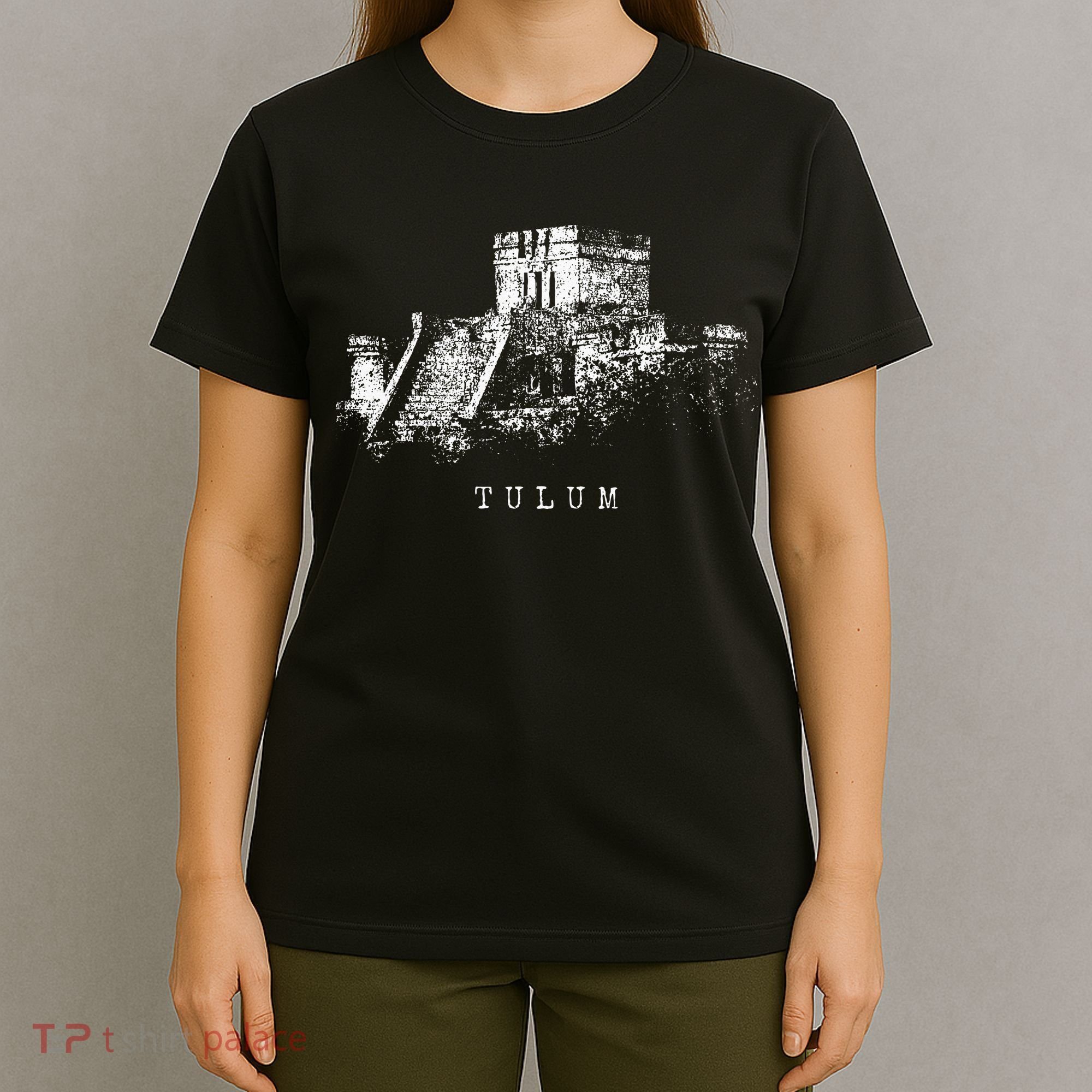 Maya Site Tulum Mexico Vintage Ruins Caribbean Riviera Maya T-Shirt