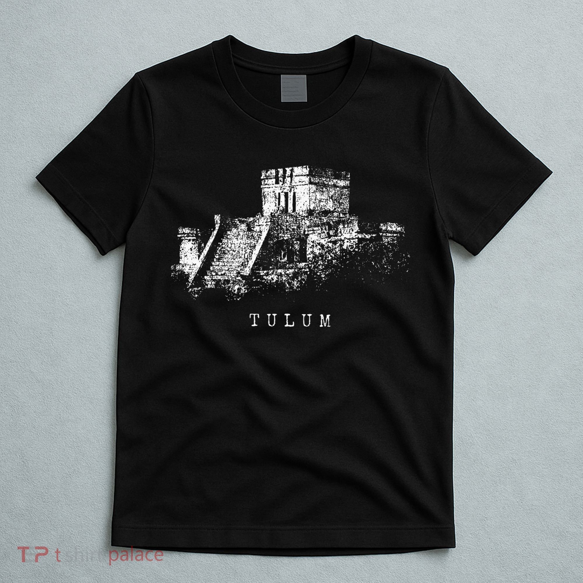 Maya Site Tulum Mexico Vintage Ruins Caribbean Riviera Maya T-Shirt