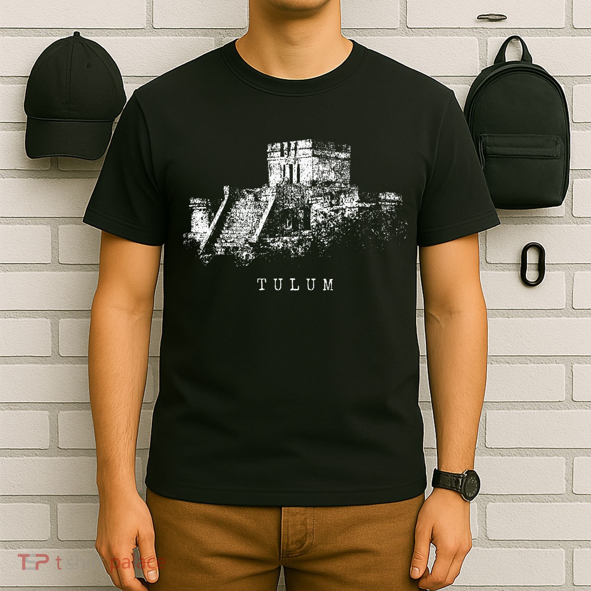 Maya Site Tulum Mexico Vintage Ruins Caribbean Riviera Maya T-Shirt