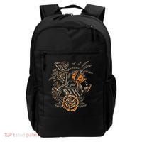 Mermaid Skeleton Traditional Tattoo Old School Tattoo Flash Backpack thumb 0
