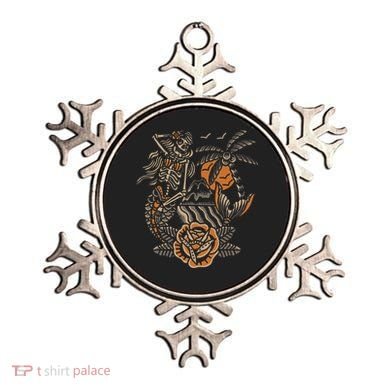 Mermaid Skeleton Traditional Tattoo Old School Tattoo Flash Ornament