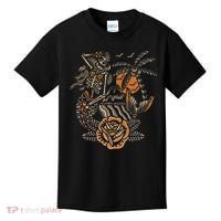 Mermaid Skeleton Traditional Tattoo Old School Tattoo Flash Kids T-Shirt thumb 0