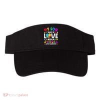 My Son Taught Me Love Needs No Words Autism For Mom Dad Visor thumb 0