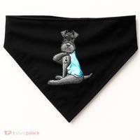 Miniature Schnauzer Tattoos I Love Dad Gift FatherS Day Gift USA-Made Doggie Bandana thumb 0