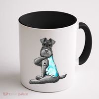 Miniature Schnauzer Tattoos I Love Dad Gift FatherS Day Gift Coffee Mug thumb 1