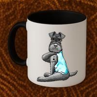 Miniature Schnauzer Tattoos I Love Dad Gift FatherS Day Gift Coffee Mug thumb 2