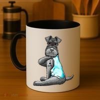 Miniature Schnauzer Tattoos I Love Dad Gift FatherS Day Gift Coffee Mug thumb 4