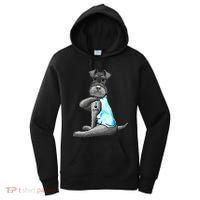 Miniature Schnauzer Tattoos I Love Dad Gift FatherS Day Gift Women's Hoodie thumb 0