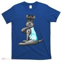 Miniature Schnauzer Tattoos I Love Dad Gift FatherS Day Gift T-Shirt thumb 0