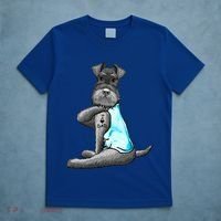 Miniature Schnauzer Tattoos I Love Dad Gift FatherS Day Gift T-Shirt thumb 5