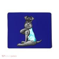 Miniature Schnauzer Tattoos I Love Dad Gift FatherS Day Gift Mousepad thumb 0