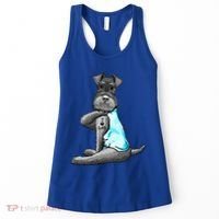 Miniature Schnauzer Tattoos I Love Dad Gift FatherS Day Gift Women's Tank Top thumb 0