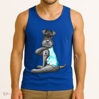 Miniature Schnauzer Tattoos I Love Dad Gift FatherS Day Gift Tank Top thumb 3