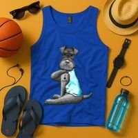 Miniature Schnauzer Tattoos I Love Dad Gift FatherS Day Gift Tank Top thumb 4