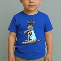 Miniature Schnauzer Tattoos I Love Dad Gift FatherS Day Gift Toddler T-Shirt thumb 2