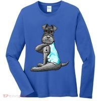 Miniature Schnauzer Tattoos I Love Dad Gift FatherS Day Gift Women's Long Sleeve Shirt thumb 0