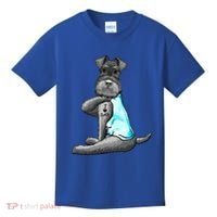 Miniature Schnauzer Tattoos I Love Dad Gift FatherS Day Gift Kids T-Shirt thumb 0