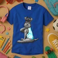 Miniature Schnauzer Tattoos I Love Dad Gift FatherS Day Gift Kids T-Shirt thumb 3