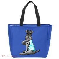 Miniature Schnauzer Tattoos I Love Dad Gift FatherS Day Gift Tote Bag thumb 0