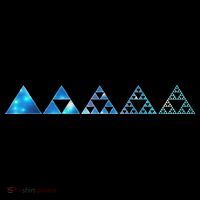 Math Sierpinski Triangles Fractal Geometry Mathematics USA-Made Doggie Bandana thumb 2