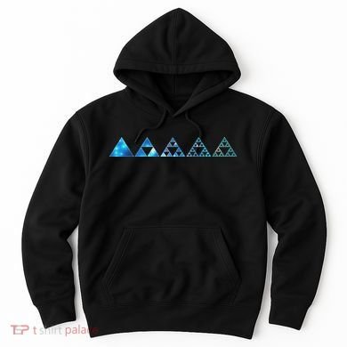 Math Sierpinski Triangles Fractal Geometry Mathematics Hoodie