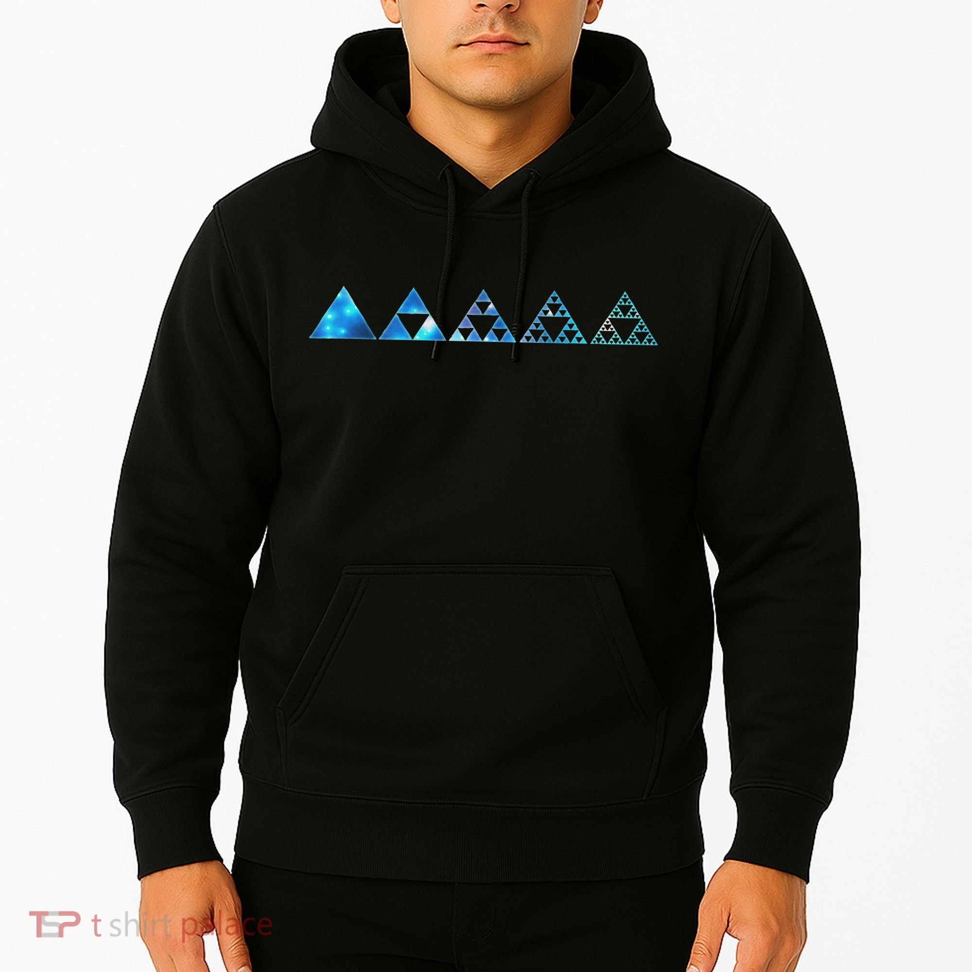 Math Sierpinski Triangles Fractal Geometry Mathematics Hoodie