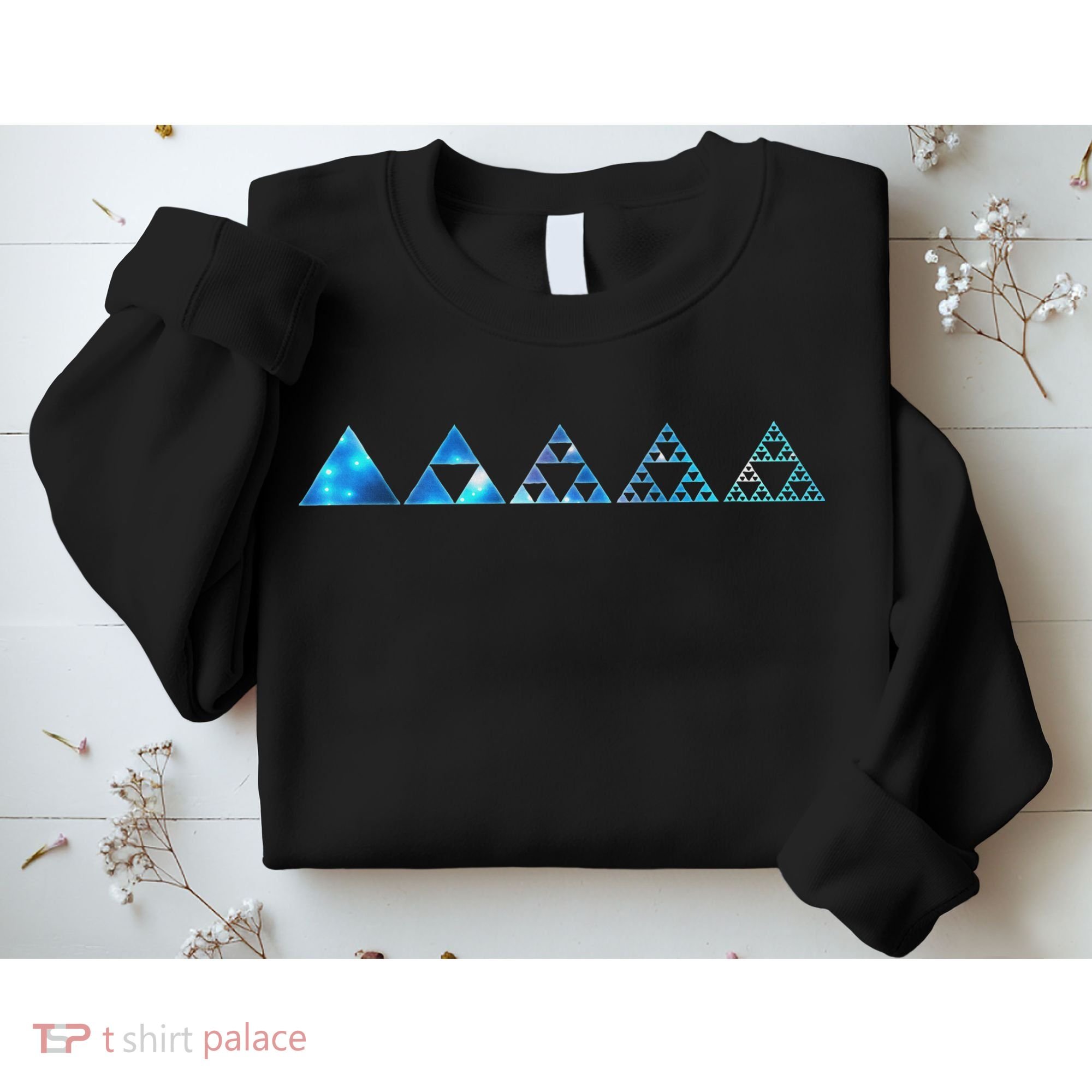 Math Sierpinski Triangles Fractal Geometry Mathematics Sweatshirt