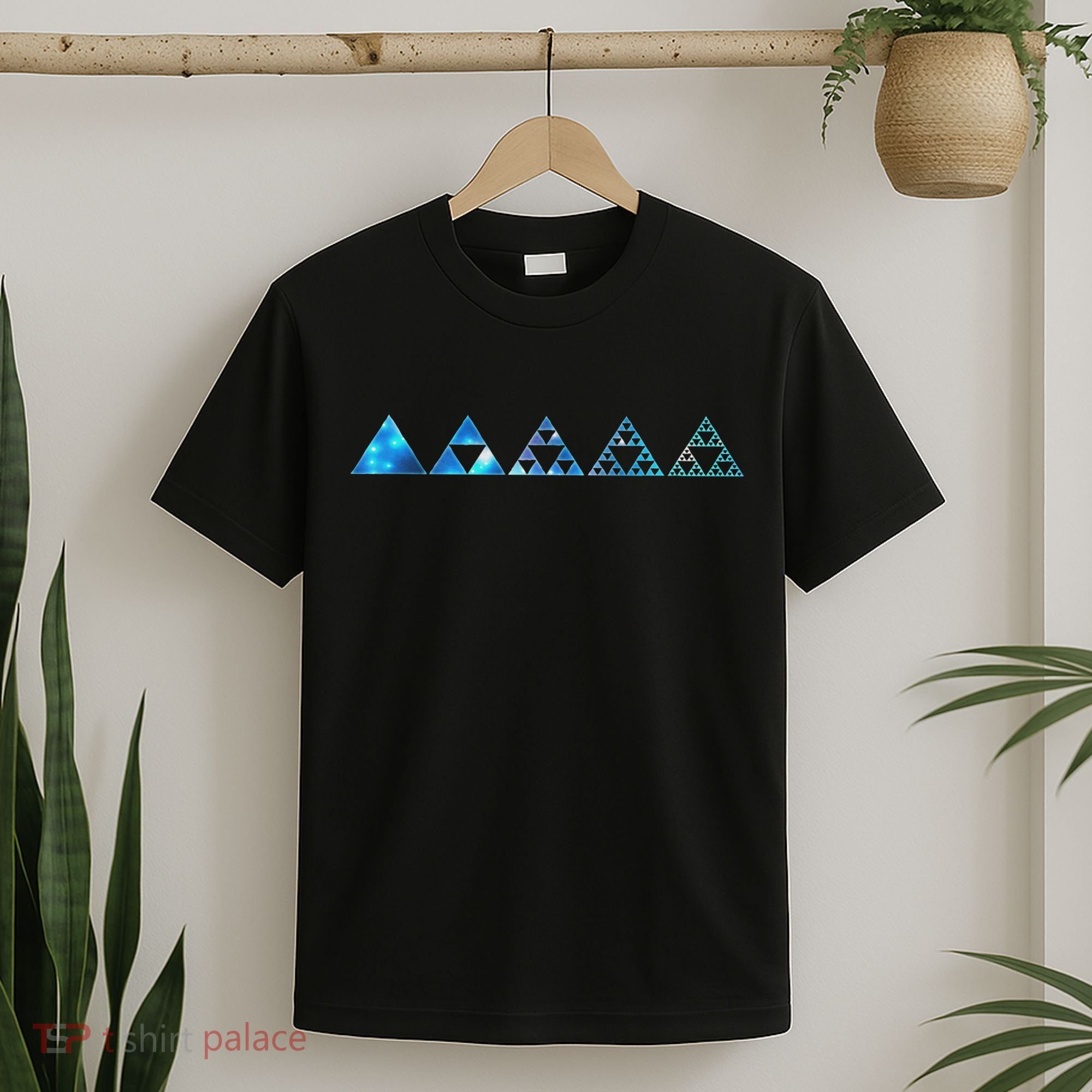 Math Sierpinski Triangles Fractal Geometry Mathematics T-Shirt
