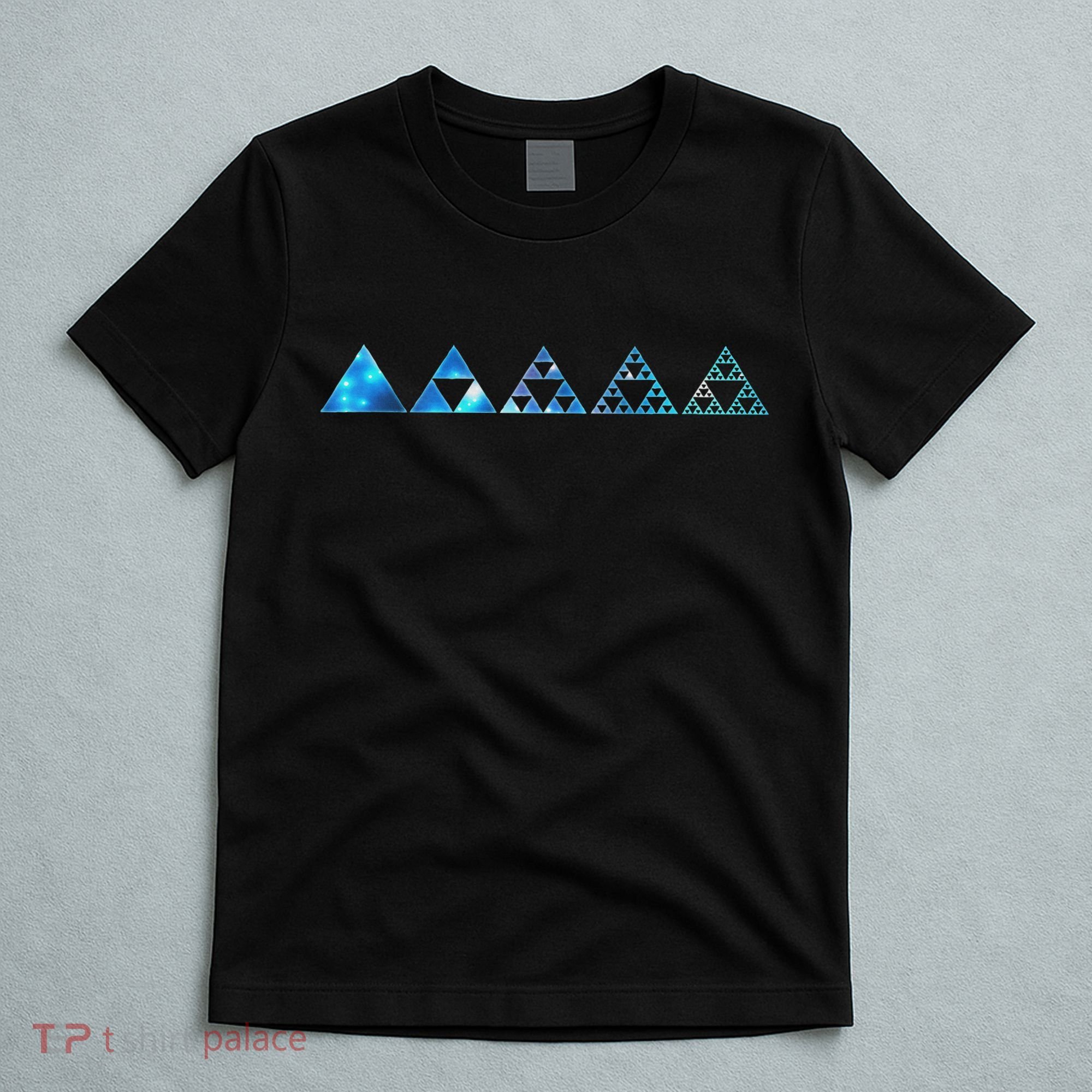Math Sierpinski Triangles Fractal Geometry Mathematics T-Shirt